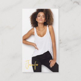 Signature Talent Visitekaartje | 2 foto's QR-code