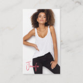 Signature Talent Visitekaartje | 2 foto's QR-code (Voorkant)