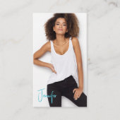 Signature Talent Visitekaartje | 2 foto's QR-code (Voorkant)