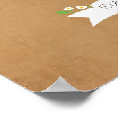 Signature Tree met Cartoon Couple Portret Poster (Hoek)