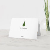 Signature Tree Single Photo Folded Holiday Kaart (Achterkant)