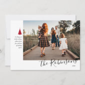 Signature Tree Single Photo Holiday Kaart (Voorkant)