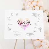 Signature Wedding Guest Book Alternative Pastel Poster