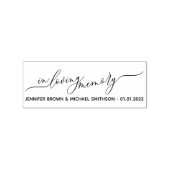 Signature Wedding in loving Memory Rubberstempel (Afrduk)