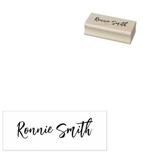 Signature Wood Art Stamp Rubberstempel (Gestempeld)