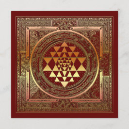 Signature yoga meditation symbol india hindu card