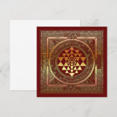 Signature yoga meditation symbol india hindu card (Voorkant / Achterkant)