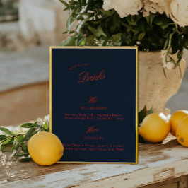 Signaturedrank Deep Blue Zwarte en Rode Huwelijksm