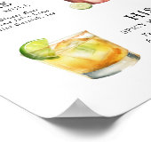 Signaturedrinks bruiloft cocktailmenu poster (Hoek)