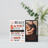 Signboard Bewaar de datum (mandarijn) Aankondiging (Staand voorkant)