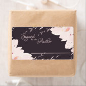 Signed by the Author, Flower Bookplate Etiket (Insitu)