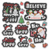 Signed & Festive - ASL Christmas Sticker (Voorkant)