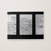 Signed letter, 1887 (pen en inkt op papier) (b/w) legpuzzel (Horizontaal)