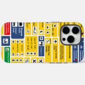 Signering van luchthavendirectie-informatieborden Case-Mate iPhone case (Achterkant (horizontaal))