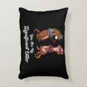 Significant otter Cute Animal Couple Accent Kussen (Voorkant(Verticaal))