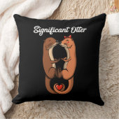 Significante otter Cute Animals Couple Joke Kussen (Deken)