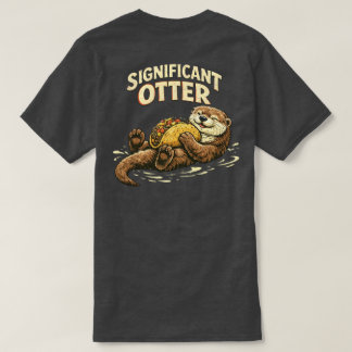 “significante otter” Ontspannend ontwerp T-shirt