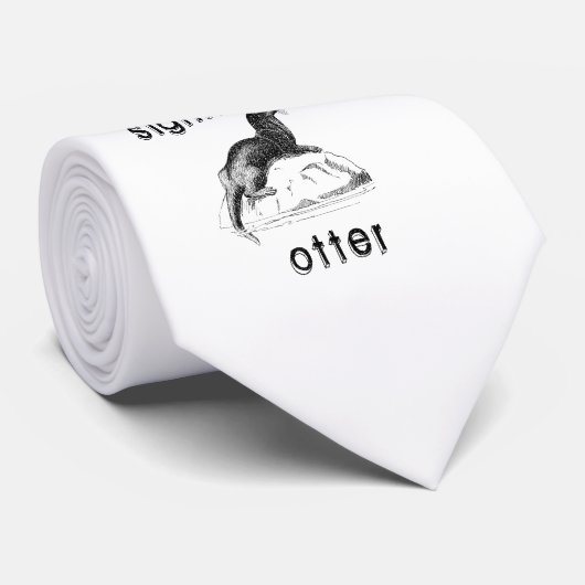 Significante otter stropdas (Opgerold)