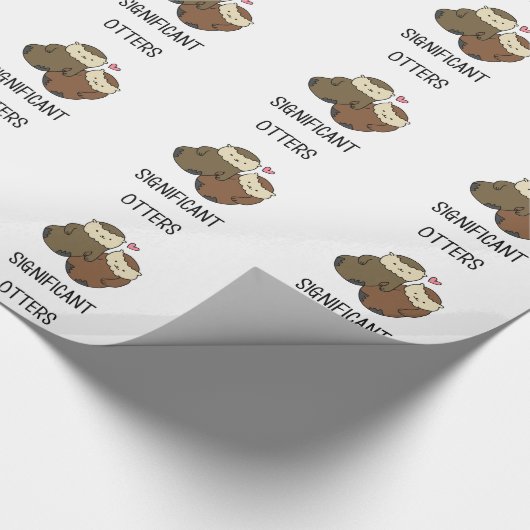 SIGNIFICANTE OTTERS-koppels shirten, accessoires Cadeaupapier (Hoek)