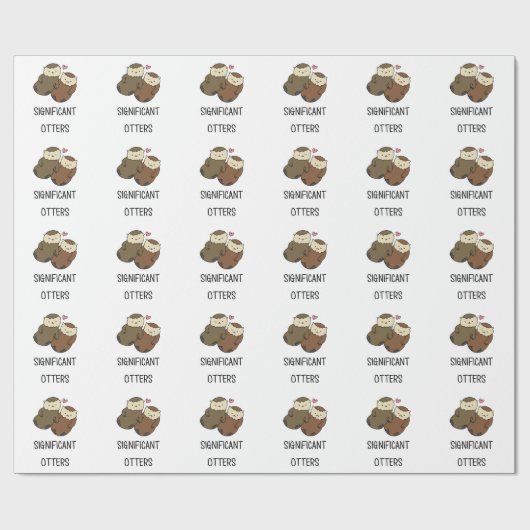SIGNIFICANTE OTTERS-koppels shirten, accessoires Cadeaupapier (Vlak)