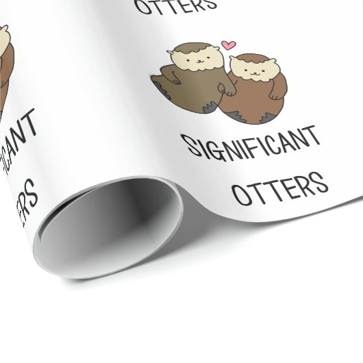 SIGNIFICANTE OTTERS-koppels shirten, accessoires Cadeaupapier (Rol Hoek)