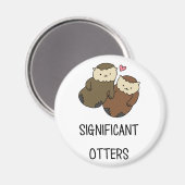 SIGNIFICANTE OTTERS-koppels shirten, accessoires Magneet (Voorkant / Achterkant)