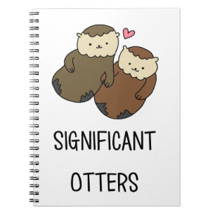SIGNIFICANTE OTTERS-koppels shirten, accessoires Notitieboek