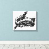 "Signing Hand" Canvas (Insitu (Houten vloer))