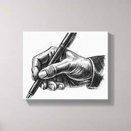 "Signing Hand" Canvas Afdruk