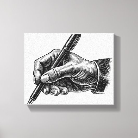"Signing Hand" Canvas Afdruk (Voorkant)