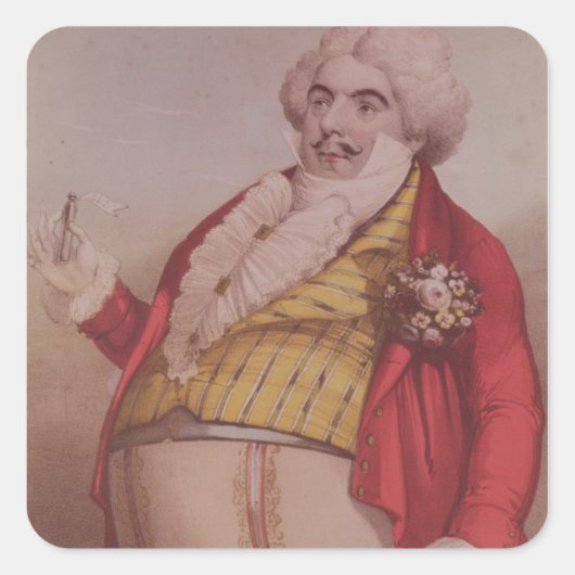 Signor Lablache als Dr. Dulcamara Vierkante Sticker (Voorkant)