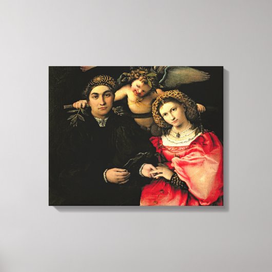 Signor Marsilio Cassotti en zijn vrouw, Faustina Canvas Afdruk (Voorkant)