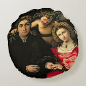 Signor Marsilio Cassotti en zijn vrouw, Faustina Rond Kussen (Achterkant)