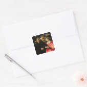 Signor Marsilio Cassotti en zijn vrouw, Faustina Vierkante Sticker (Envelop)