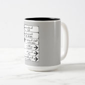 Signpost, Marrakech, Marokko Tweekleurige Koffiemok (Voorkant rechts)