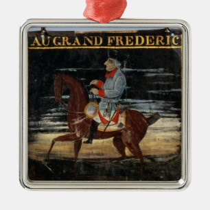 Signpost met Frederick de Grote op Horseback Metalen Ornament