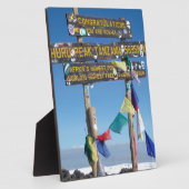 Signpost over de Top van Kilimanjaro kenya Fotoplaat (Zijkant)