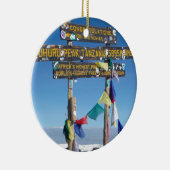 Signpost over de Top van Kilimanjaro kenya Keramisch Ornament (Rechts)
