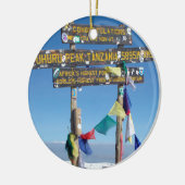 Signpost over de Top van Kilimanjaro kenya Keramisch Ornament (Links)