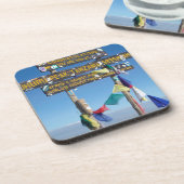 Signpost over de Top van Kilimanjaro kenya Onderzetter (Linkerzijde)