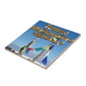 Signpost over de Top van Kilimanjaro kenya Tegeltje (Zijkant)