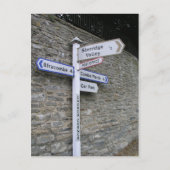 Signpost te Berrynarbor, North Devon, VK Briefkaart (Voorkant)