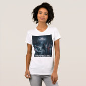 Signs Everywhere City Street Night Scene T-shirt (Voorkant volledig)