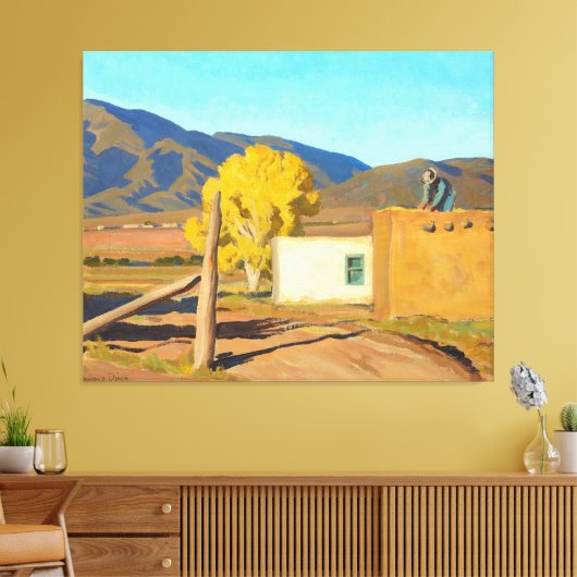 Signs of Autumn, 1931, van Maynard Dixon Canvas Afdruk (Insitu (Woonkamer))