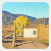 Signs of Autumn, 1931, van Maynard Dixon Vierkante Sticker (Voorkant)