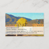 Signs of Autumn, 1931, van Maynard Dixon Visitekaartje (Achterkant)