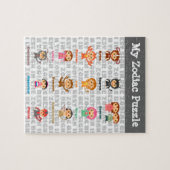 Signs Zodiac Puzzle Legpuzzel (Horizontaal)