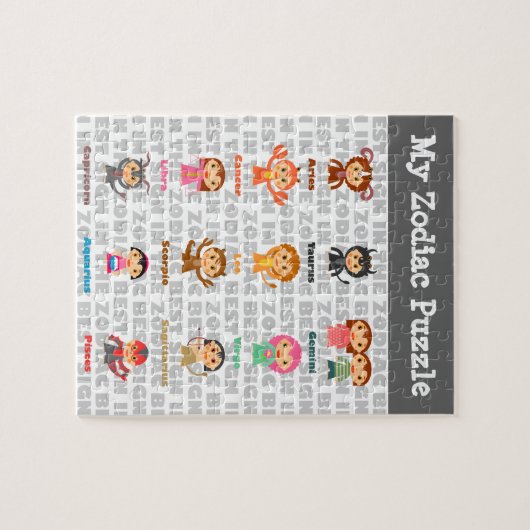 Signs Zodiac Puzzle Legpuzzel (Horizontaal)