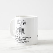 Signwriter & displays promotionele koffie Mok (Voorkant links)