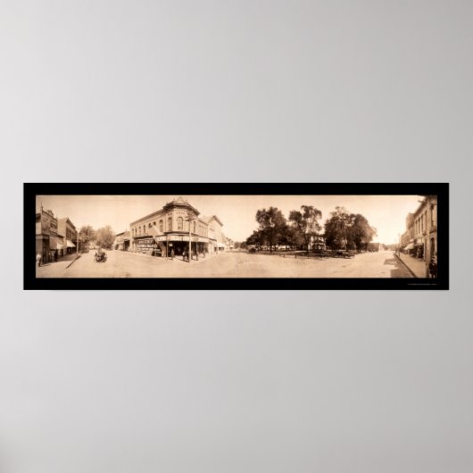 Sigourney Iowa Foto 1908 Poster (Voorkant)